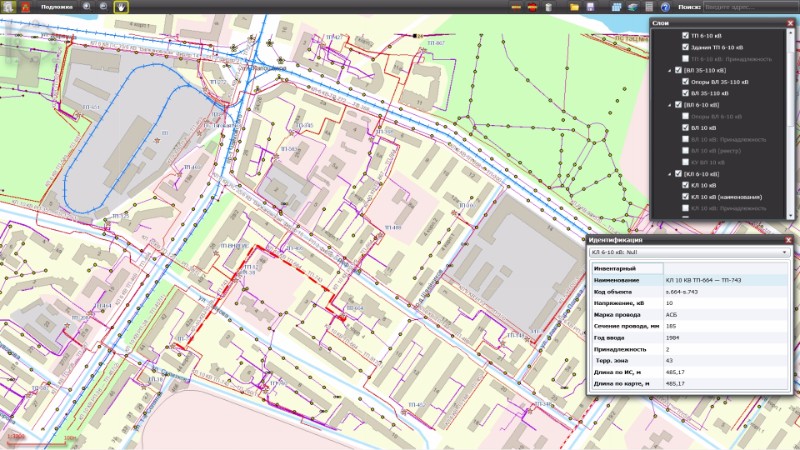Схема электроснабжения и наружного освещения